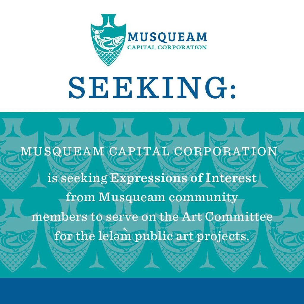 MCC is seeking Expressions of Interest (EOI) from Musqueam community members to