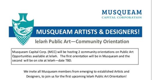 Leləm̓ Public Art - Community Orientation