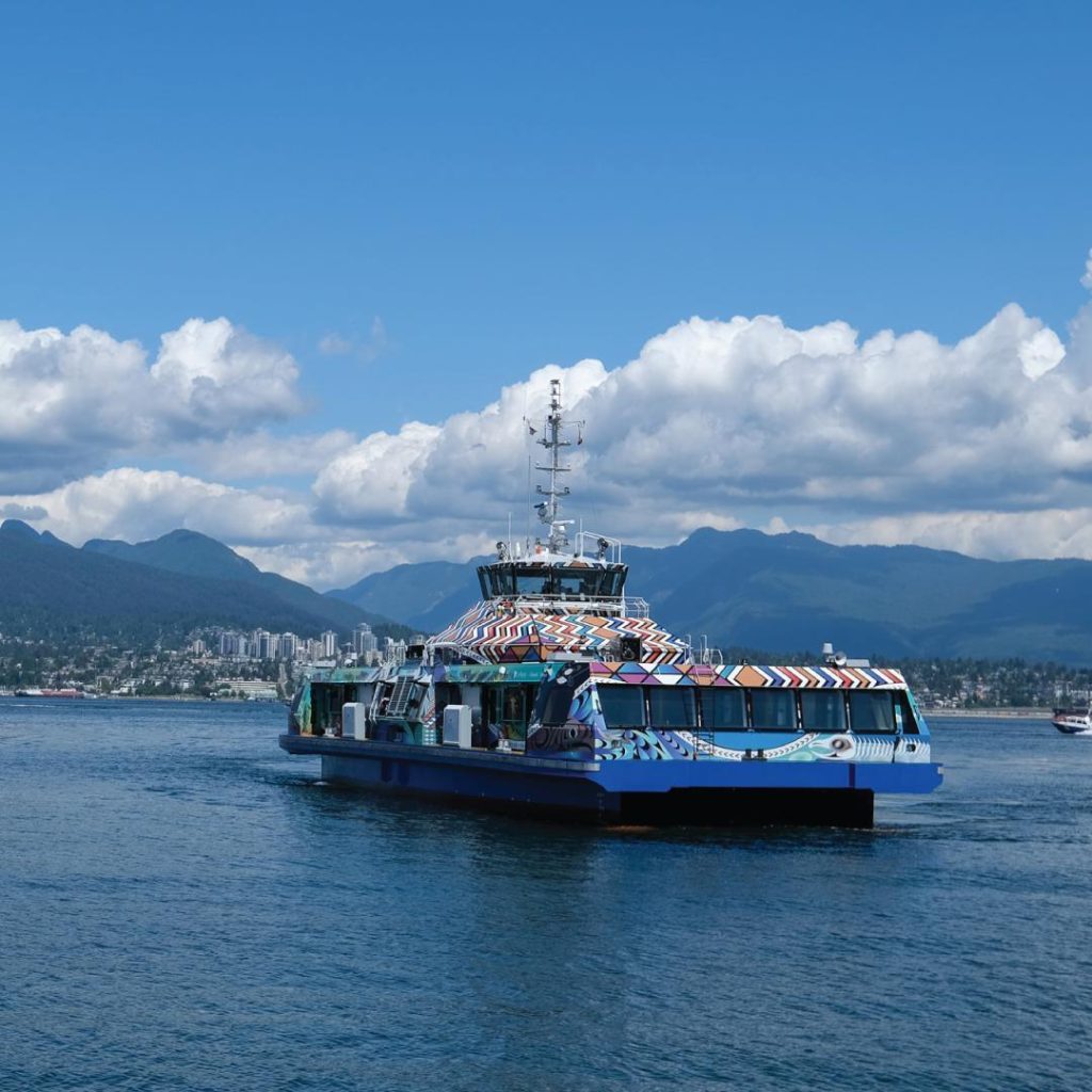TransLink has launched the Burrard Chinook, their newest SeaBus.

Named after th