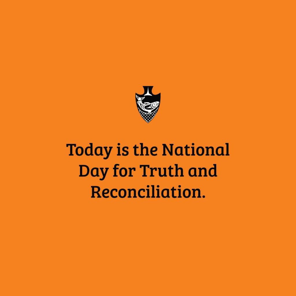 Today is Orange Shirt Day, also known as National Day for Truth and Reconciliati