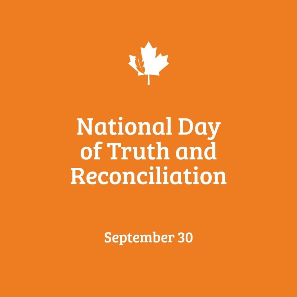 Today is National Day of Truth and Reconciliation and Orange Shirt Day. We honour the children who never returned home, as well as their families and communities. Wear orange today to bring awareness of the impacts of the residential schools systems and to show support that every child matters.#NDTR#NationalDayofTruthandReconciliation#EveryChildMatters